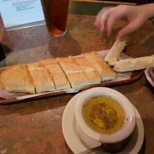 Garlic bread, not free, was real good actually.