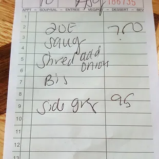 See that $0.95 charge, thats for a "Build your own" biscuit with gravy.