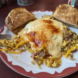 Farmer's Feed  Single size with hollandaise sauce and sourdough bread
