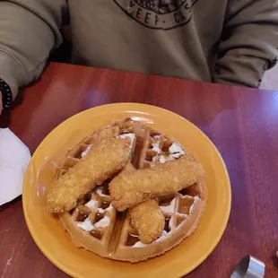 Chicken and waffles