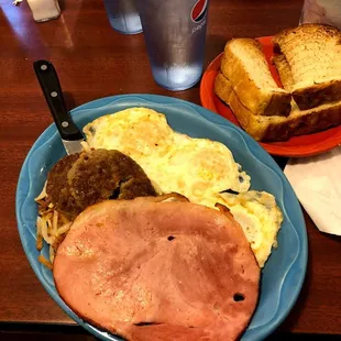 Hungry man's platter