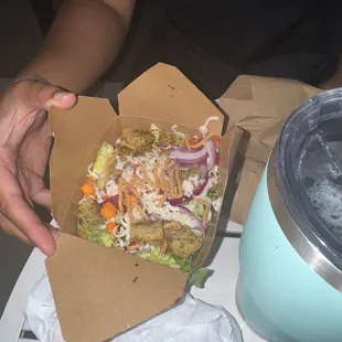 Side salad with lemon vinaigrette