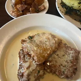 Whitefish Francese &amp; side of Italian Roasted Potatoes