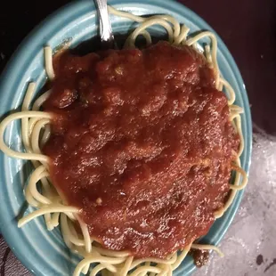 Side o spaghetti excellent I love it