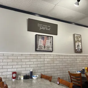 Lots of patriotic decor.