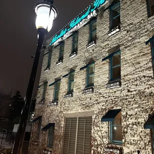 Outside of Nicollet Island Inn, February 2023