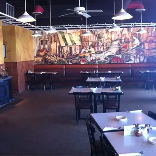 Some of the dining room and ambiance of the restaurant