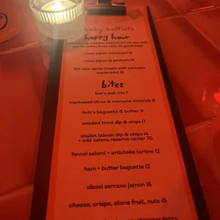 Menu.