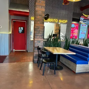 the interior of the restaurant