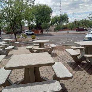 Outside seating