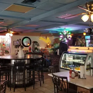the interior of the restaurant