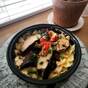Next time  Seafood pasta shrimp, Surimi  crab in lobster sauce  Muddy rice with shrimp and sausage Blackened  chicken alfredo