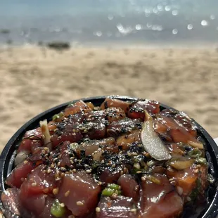 Poke bowl by the beach!