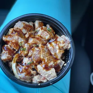 Spicy ahi w/ unagi sauce