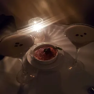 Expresso Martinis, Creme Brulee and Bae
