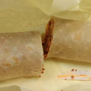 Chorizo breakfast burrito!