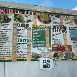 Menu as of 3/3/2023