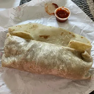 Mixed beef burrito