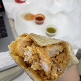 Chipotle shrimp burrito