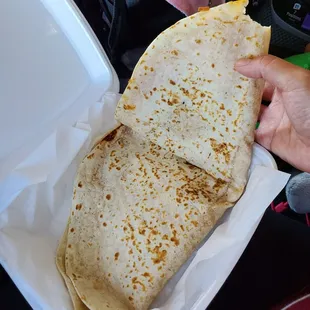 Chicken Quesadilla...huge.