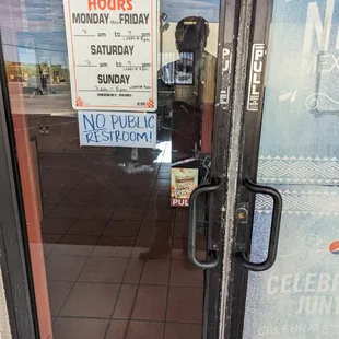 Photo taken at 7:30 am, nobody in the building. Waited until 8, nobody showed up.