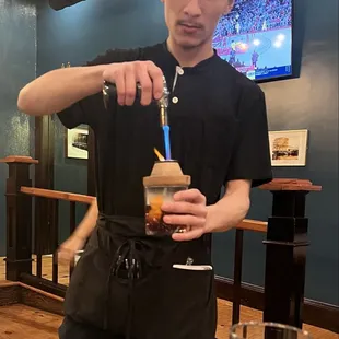 Smoked old fashion! Let Ricardo fix you up!