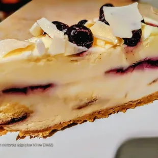 "Blueberry Cheesecake" A refreshing contrast after a rich, heavy meal. Nico's Pier 38. (dine on 1/26/25 @ 7:10pm)