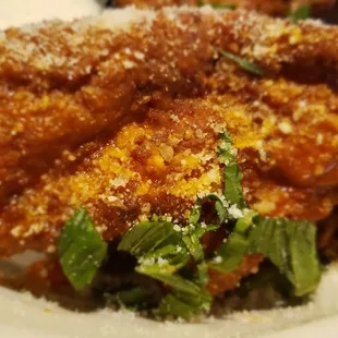 Buffalo chicken thighs with parm, nice