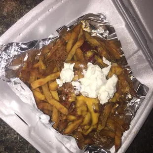 Chili cheese fries