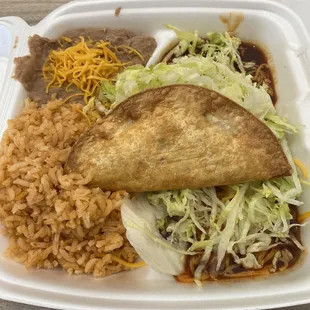 Combo 1 taco and enchilada