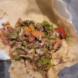 Gross &quot;shredded beef burrito&quot;