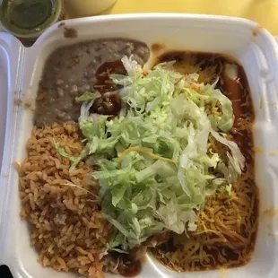 Cheese enchilada platter #4