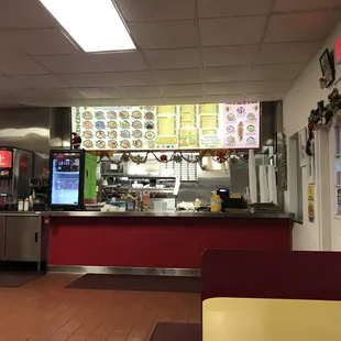 the interior of the restaurant