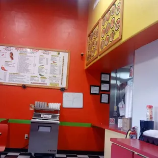 the interior of the restaurant