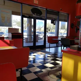 Main lobby! Super clean with a nice outdoor patio.