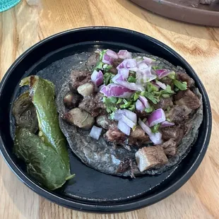 Lengua taco. Delish!