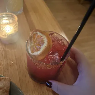 Prickly pear mocktail