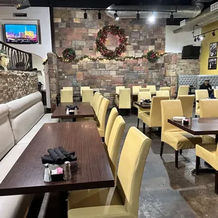 the dining area