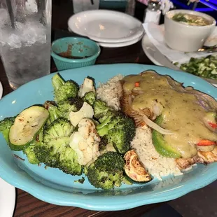 grilled fish, food