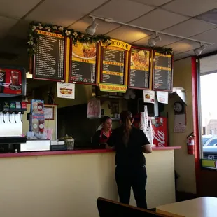 Counter at  Nicos.