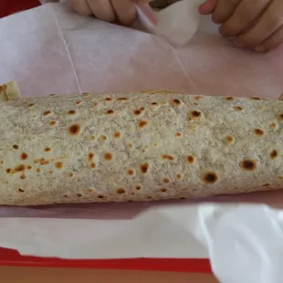 Vegetarian burrito