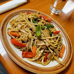 Beef spicy noodles, super warm and filling!