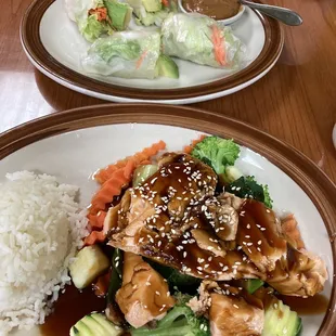 Sea Salmon and Freshy Rolls