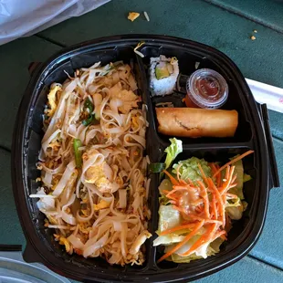 a meal in a plastic container