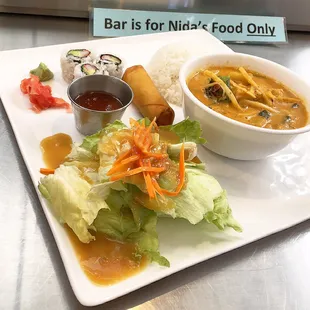 Bento Box w/ shrimp curry