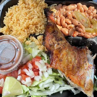 Combo #4 Quarter Chicken Dinner Plate