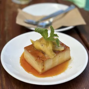 Flan de coco ($10) - coconut custard with seasonal compote. This was superb, and worth the visit.