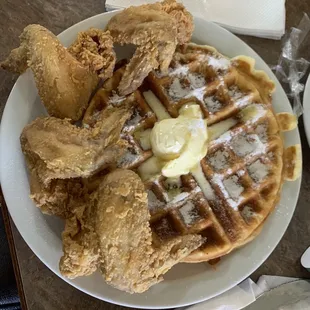 Chicken and waffle