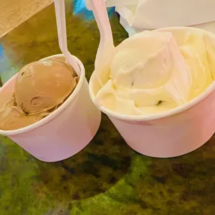 chocolate and chocolate chip custard