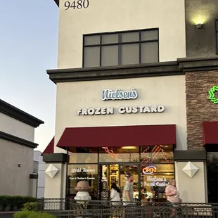 Outside